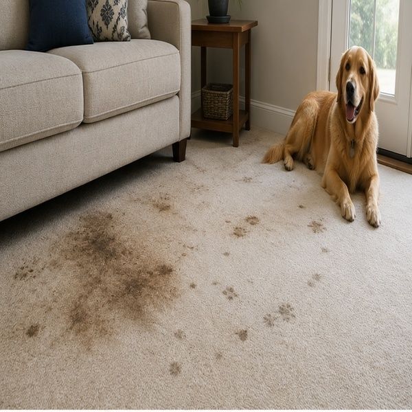 Pet Odour before cleaning in Albion