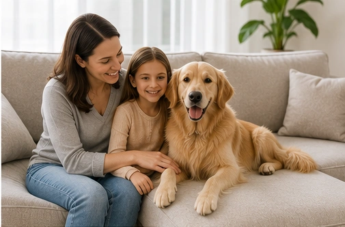 Upholstery cleaning crew working in Albion